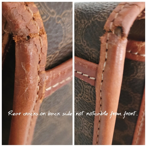 Authentic CELINE Macadam Pochette Clutch Crossbody Wallet WOC Shoulder Bag - Picture 10 of 15